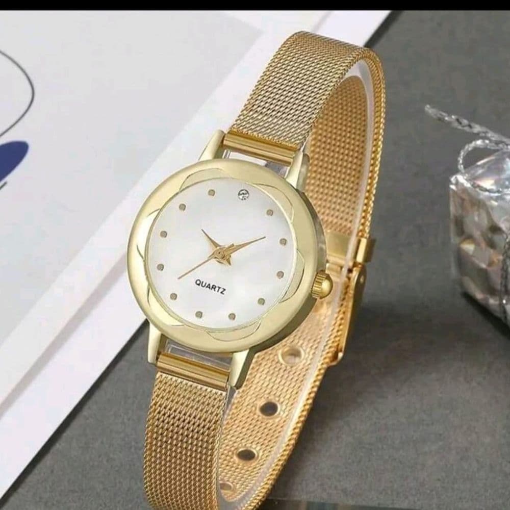 RELOJ CLASICO DORADO FINO AJUSTABLE