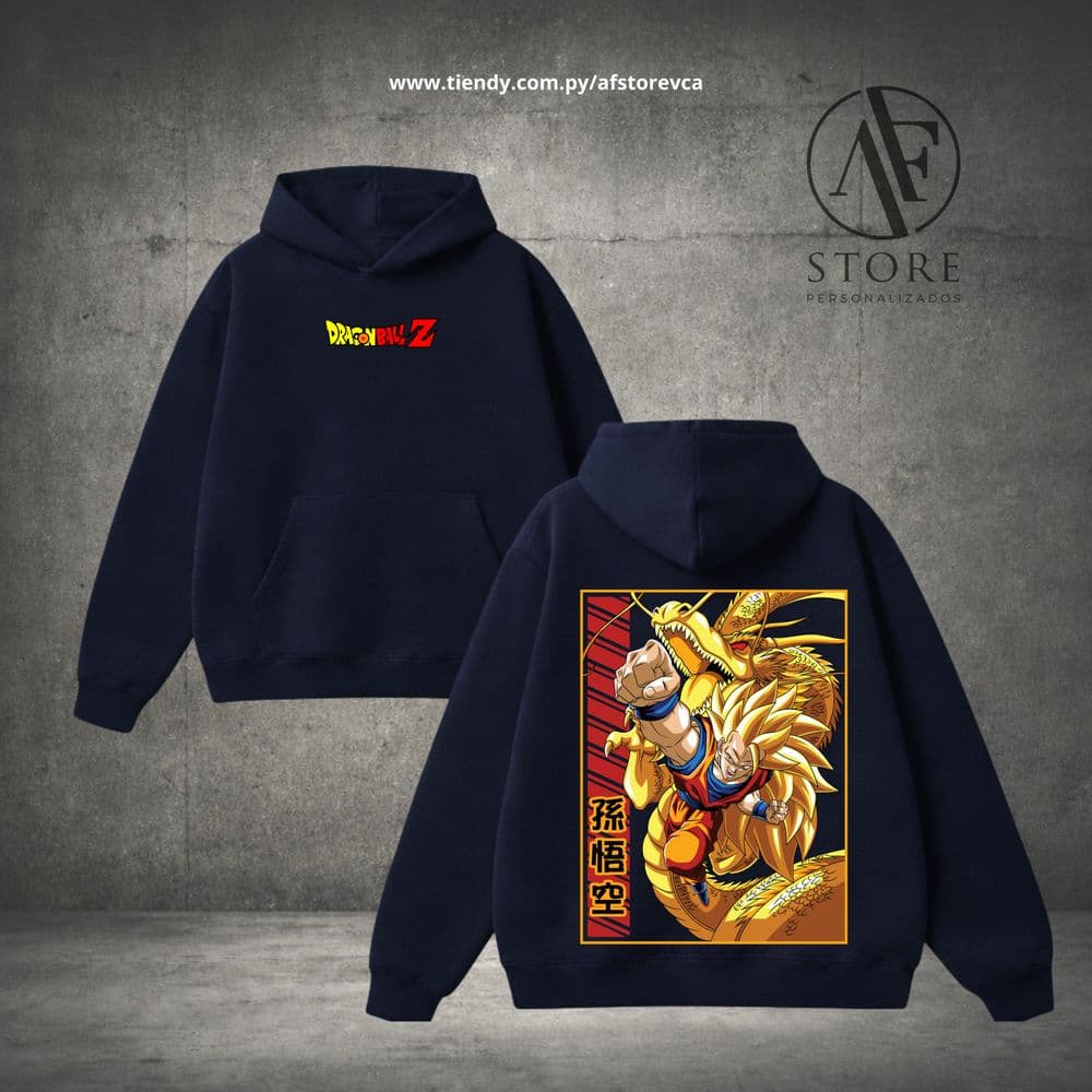 HOODIES AF DRAGON BALL-GOKU FACE 3 (SAIYAN EDITION)