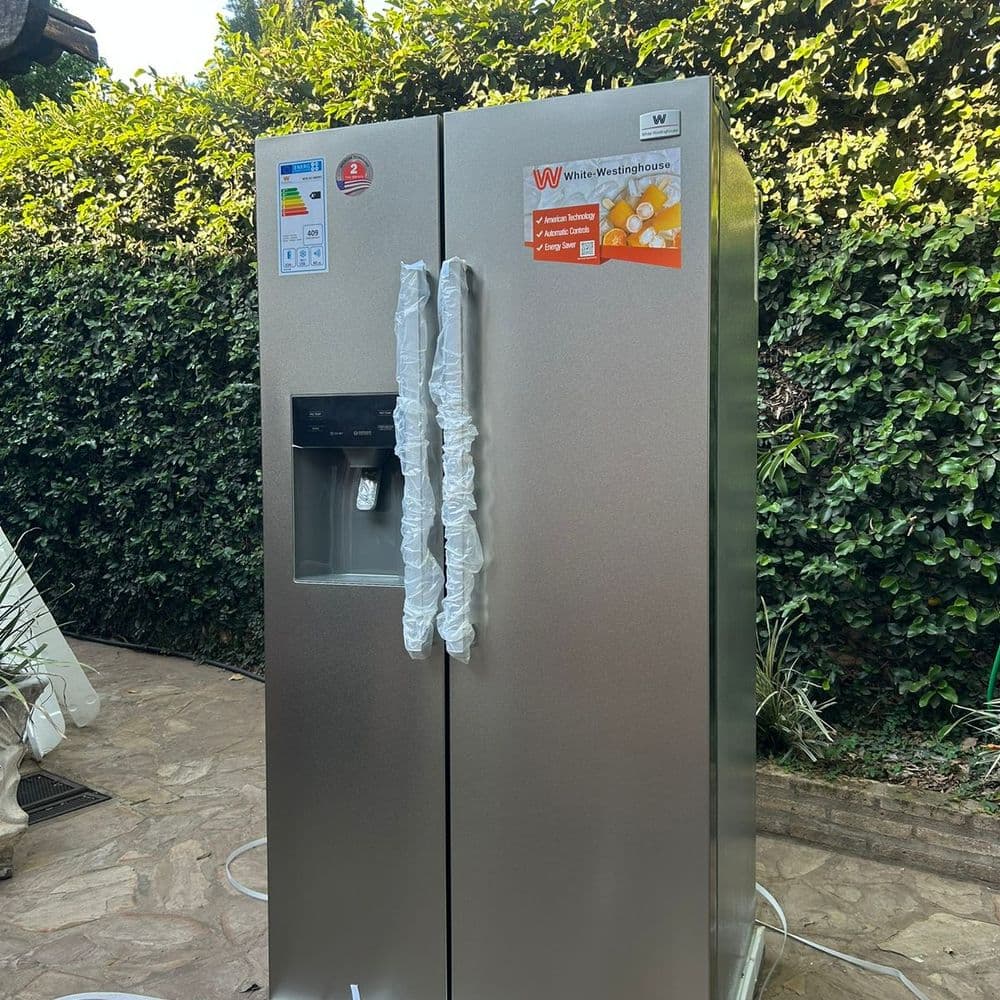 HELADERA WHITE WESTINGHOUSE SIDE BY SIDE INOX C/FAB DE HIELO Y DISP DE AGUA