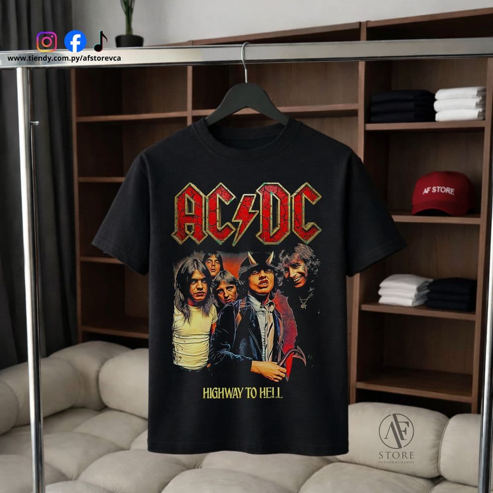 REMERA AC/DC HIGHWAY TO HELL BAND