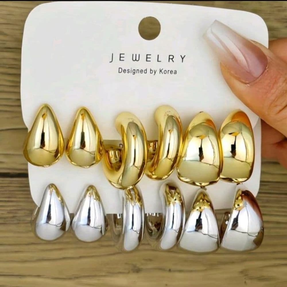 SET DE 3 PARES DE AROS