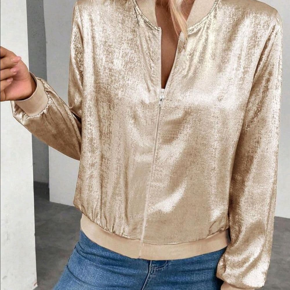 CHAQUETA BOMBER LIGERA TALLES M Y XL