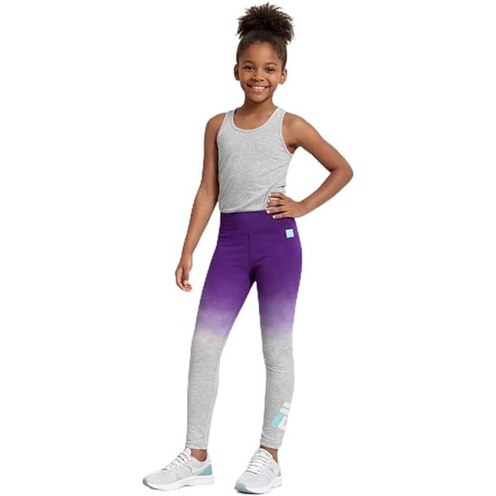 824 Calza Lila/Gris 10-12T