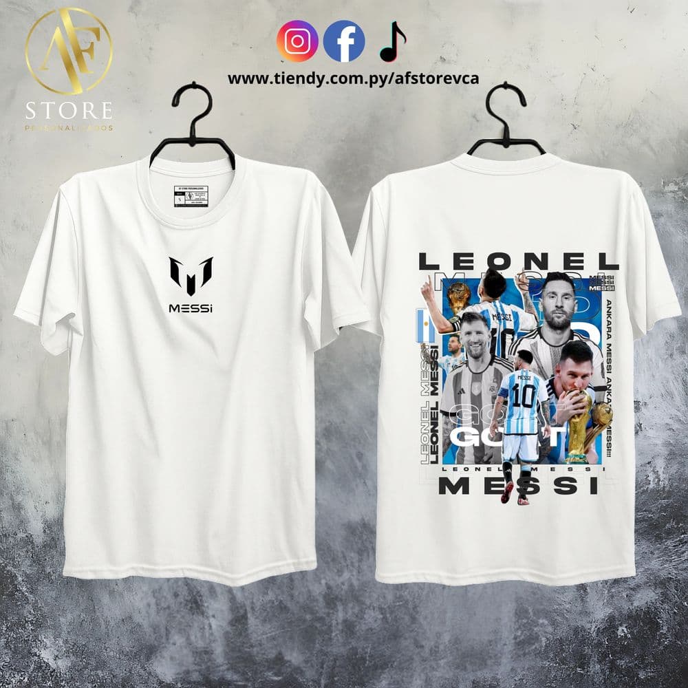 REMERA LIONEL MESSI CAMPEÓN DEL MUNDO 2022
