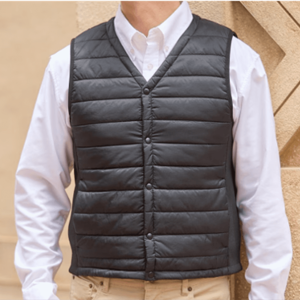 664 Chaleco negro L(size asia)