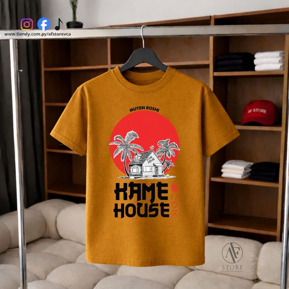 REMERA AF DRAGON BALL- kAME HOUSE (SAIYAN EDITION)