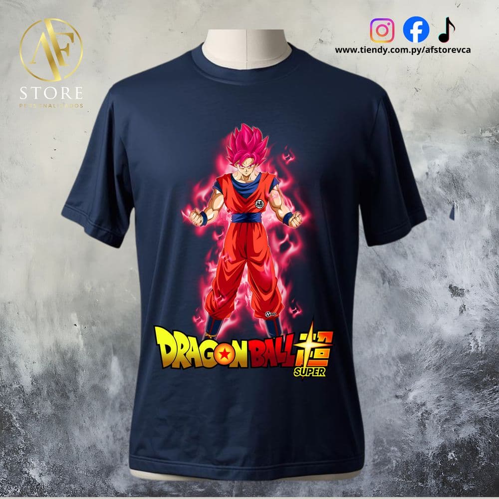 REMERA AF DRAGON BALL-GOKU SUPER SAIYAN GOD (SAIYAN EDITION)