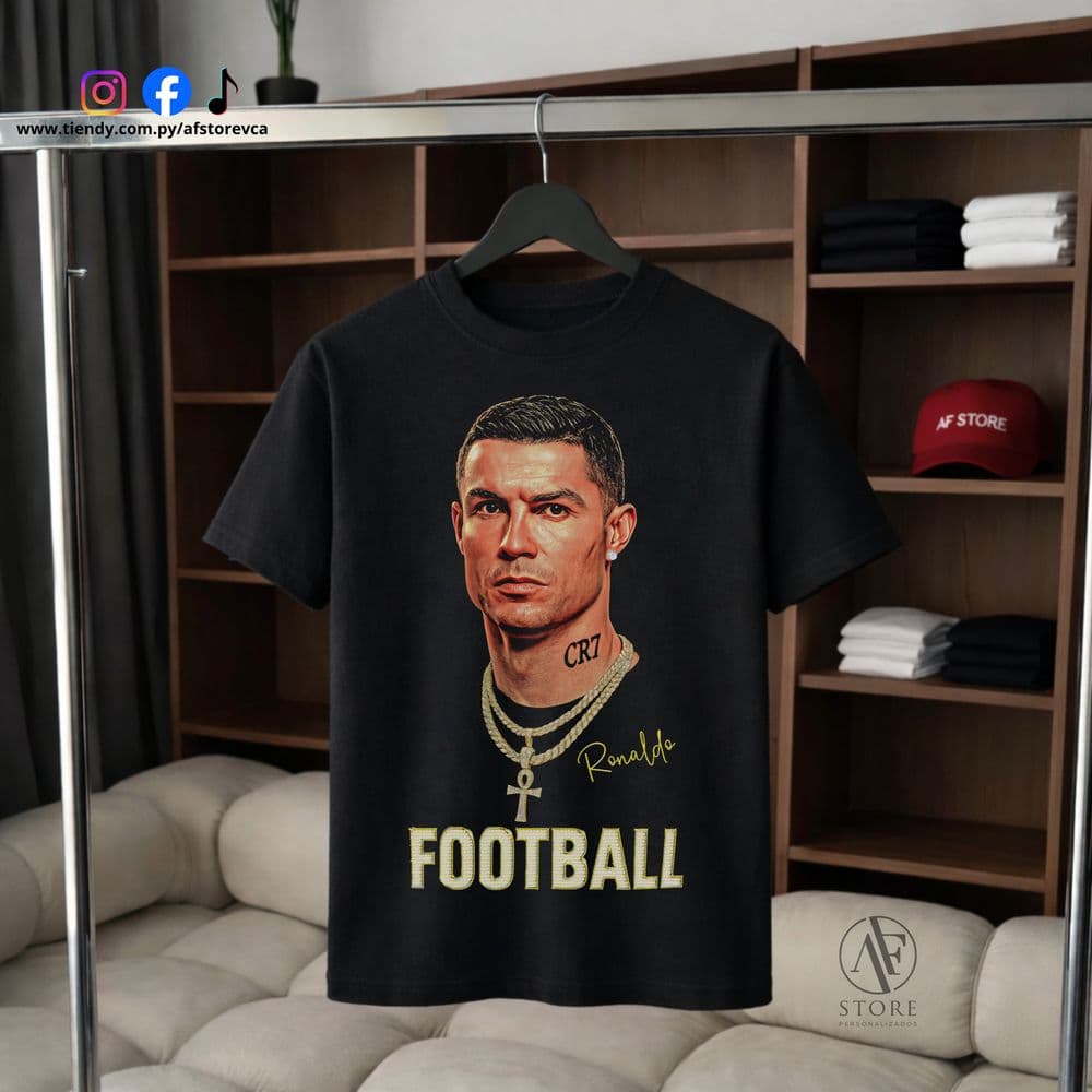 REMERA CRISTIANO RONALDO RETRATO URBANO