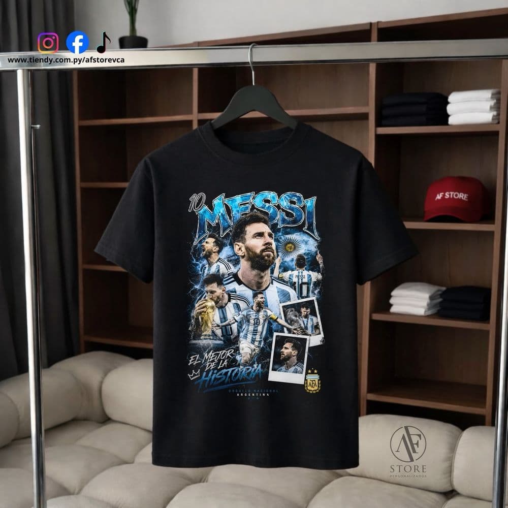 REMERA LIONEL MESSI GOAT