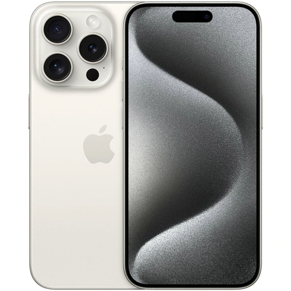 Apple iPhone 15 Pro SWAP ESIM 128GB 6.1" White Titanium - Grado A (2 Meses Garantía - Bat. 80/100% - Americano)