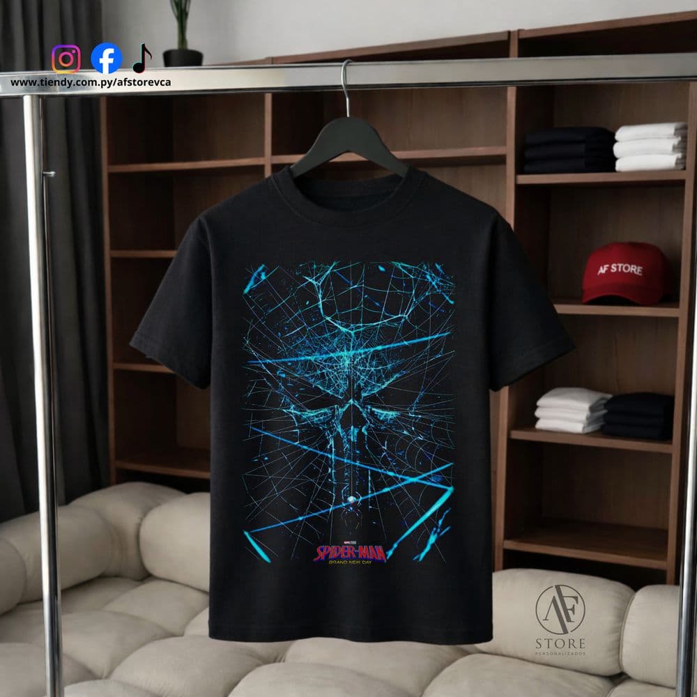 REMERA SPIDER-MAN NEON MASK