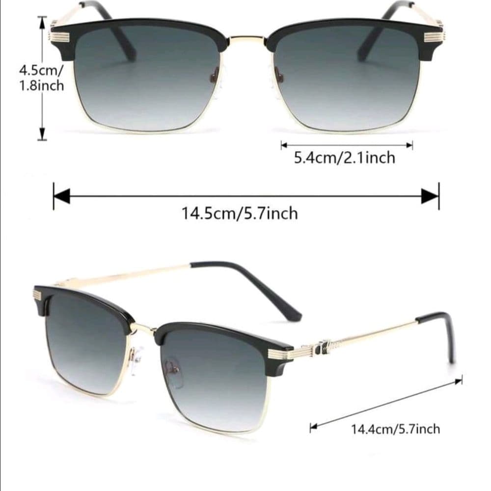GAFAS BROWLINE CUADRADA OSCURO DEGRADADO