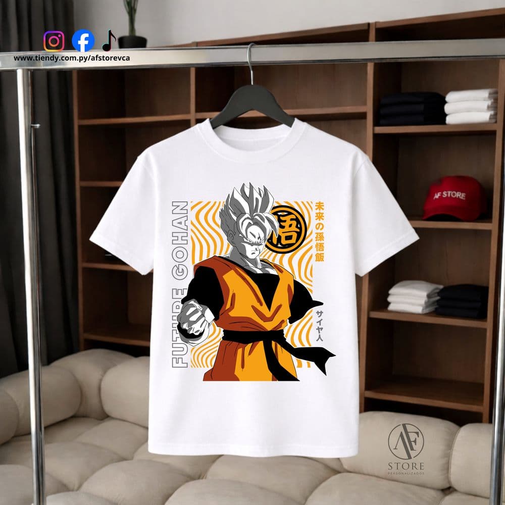 REMERA AF DRAGON BALL- GOHAN FUTURE (SAIYAN EDITION)