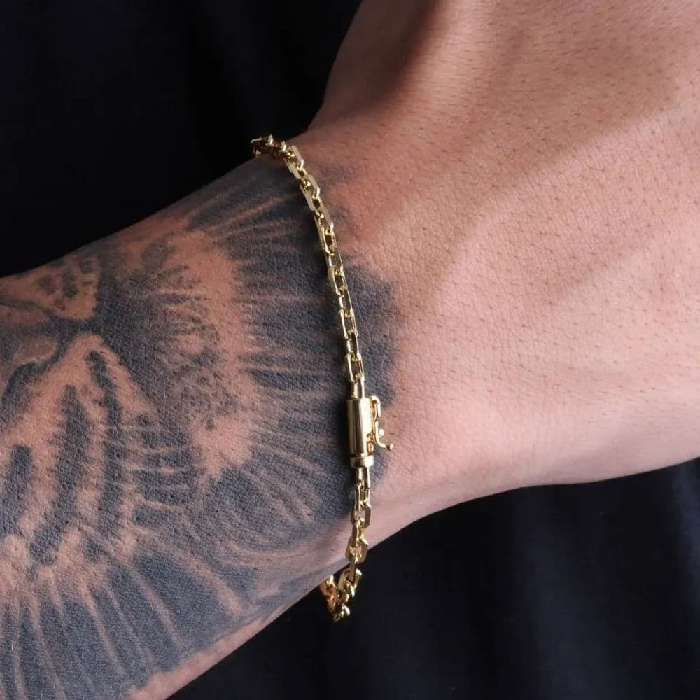 Pulsera candado de 4mm