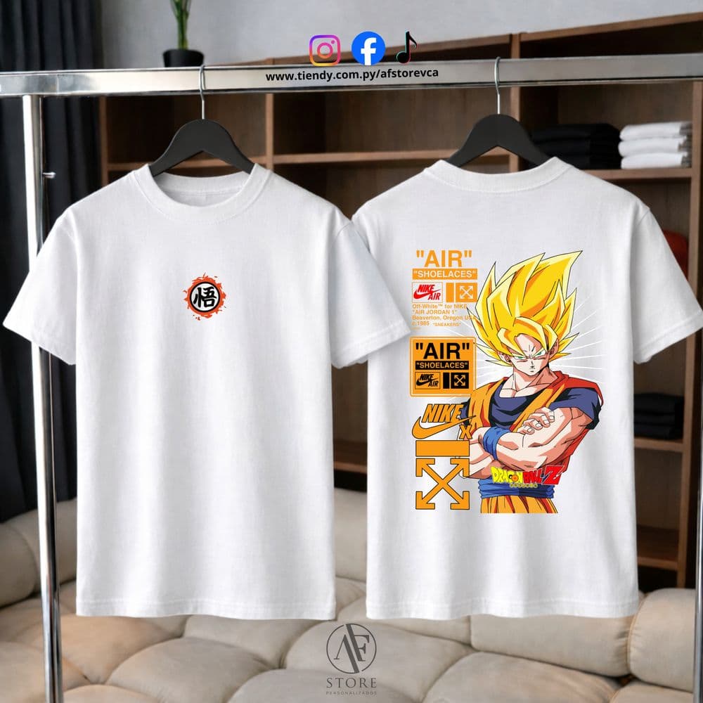 REMERA AF DRAGON BALL- GOKU STREETWEAR (SAIYAN EDITION)
