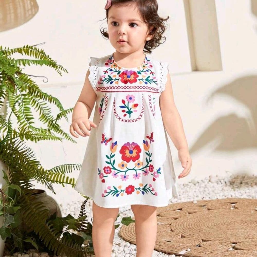 VESTIDITO blanco con flores