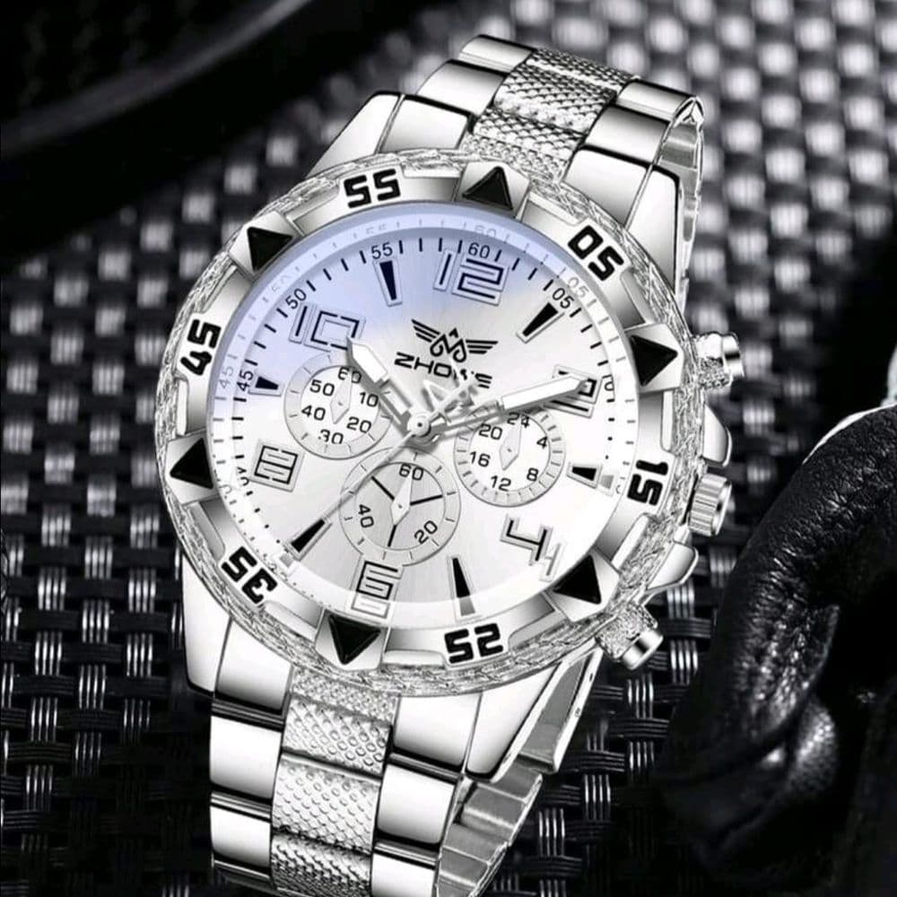 SET RELOJ DE 4 PIEZAS ACERO