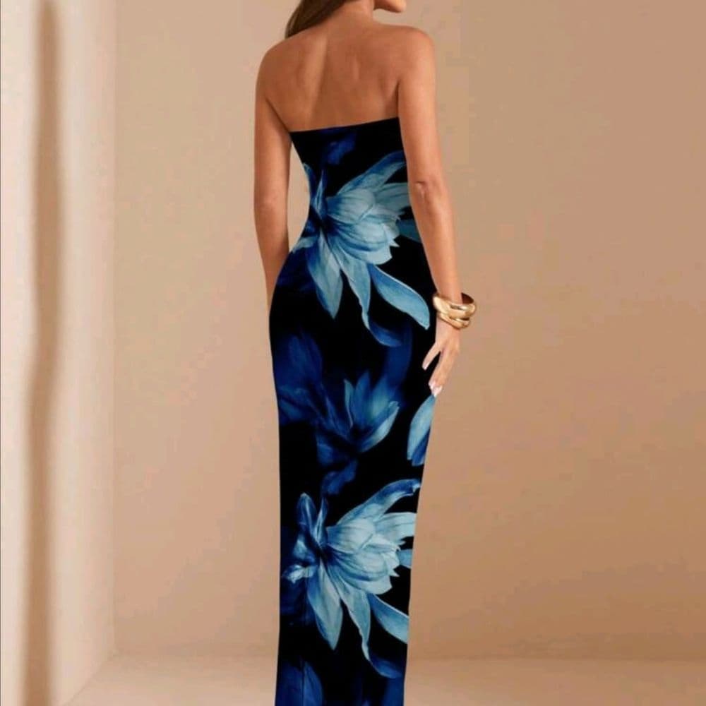 VESTIDO ESTAMPADO FLORAL TALLE M