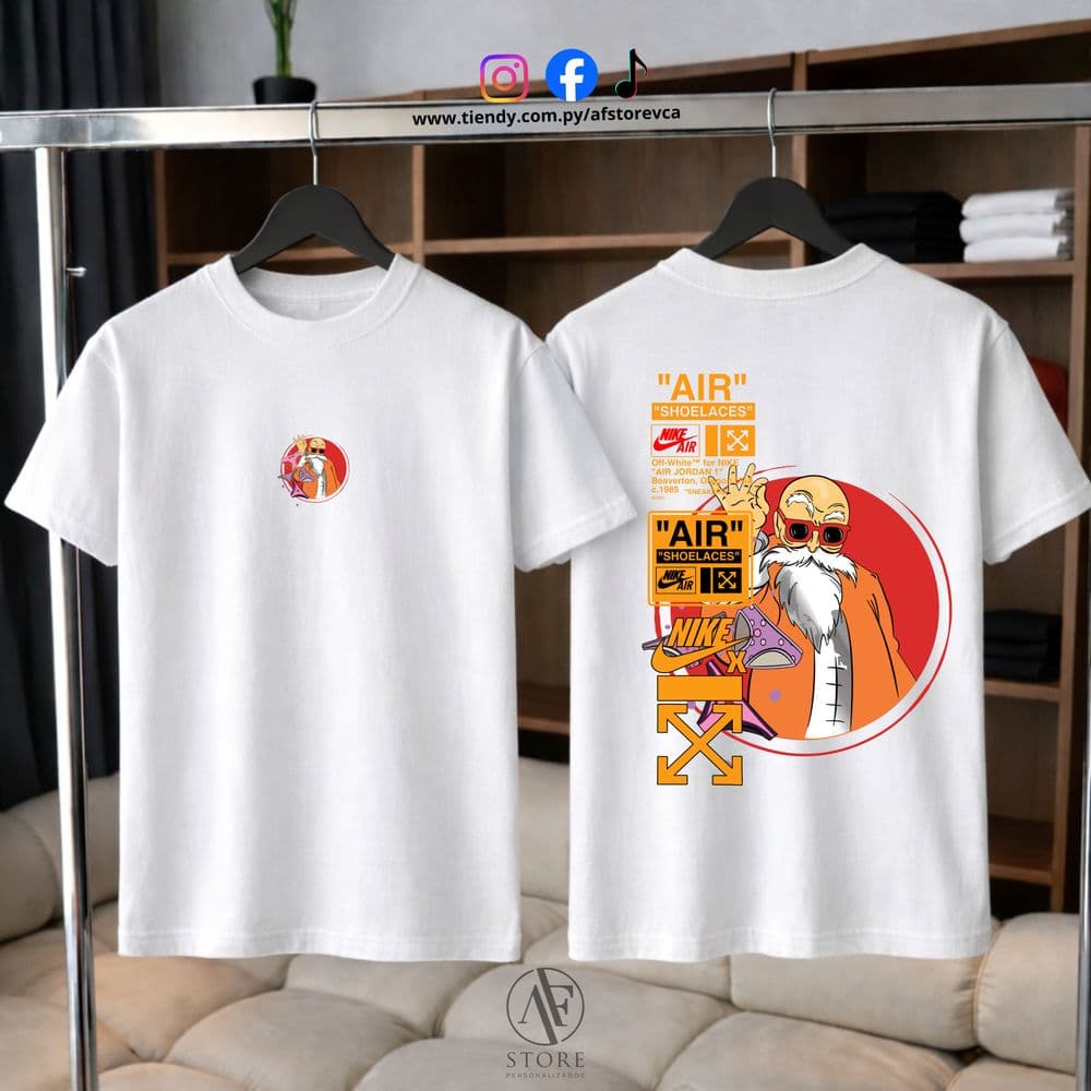 REMERA AF DRAGON BALL- MAESTRO ROSHI (SAIYAN EDITION)