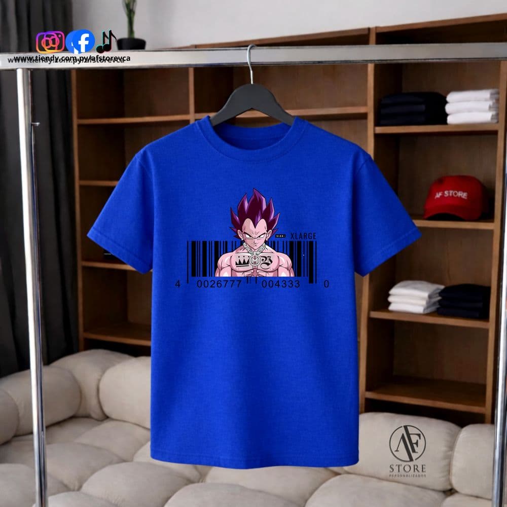 REMERA AF DRAGON BALL- VEGUETA (SAIYAN EDITION)