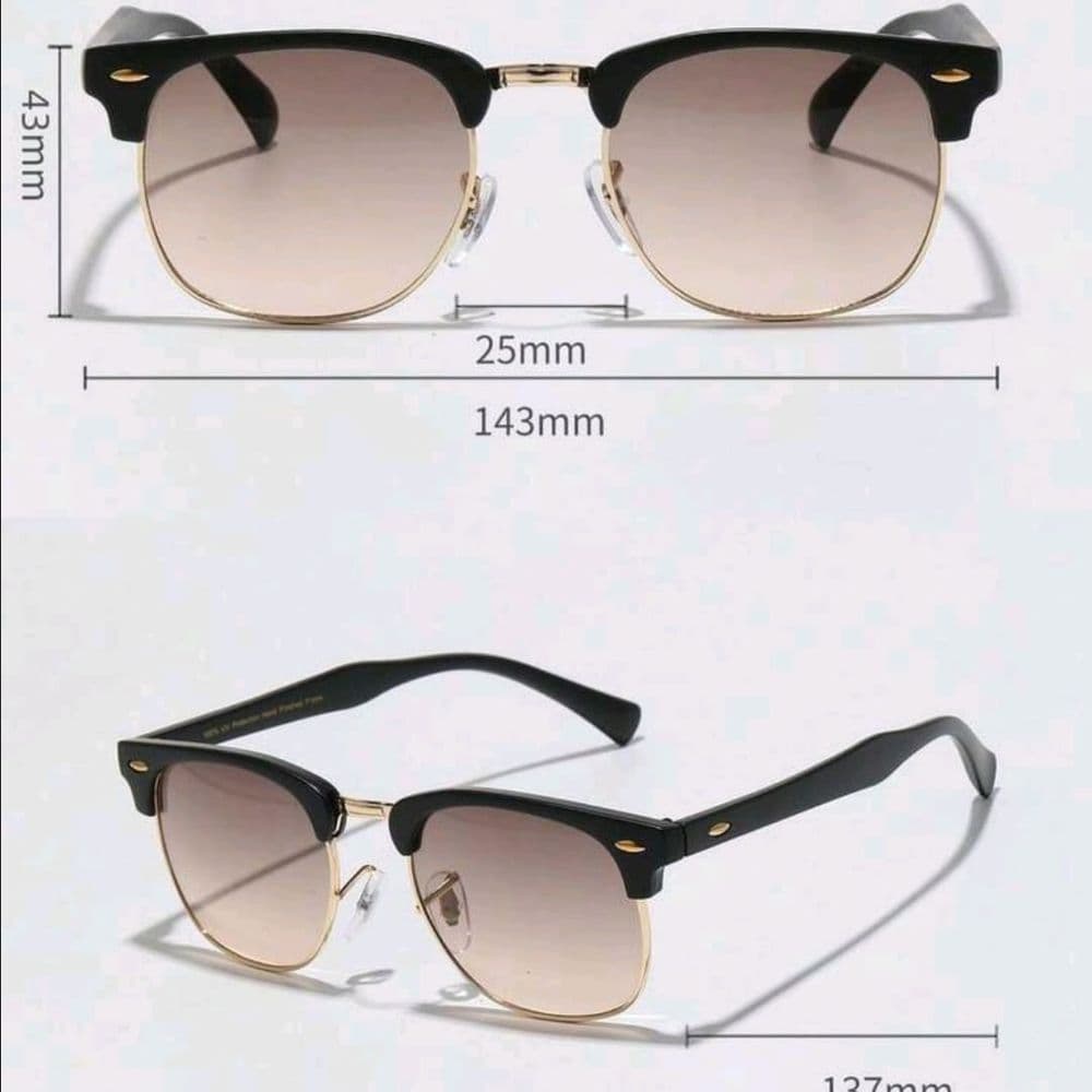GAFAS CLUBMASTER O BROWLINE MARRON DEGRADADO