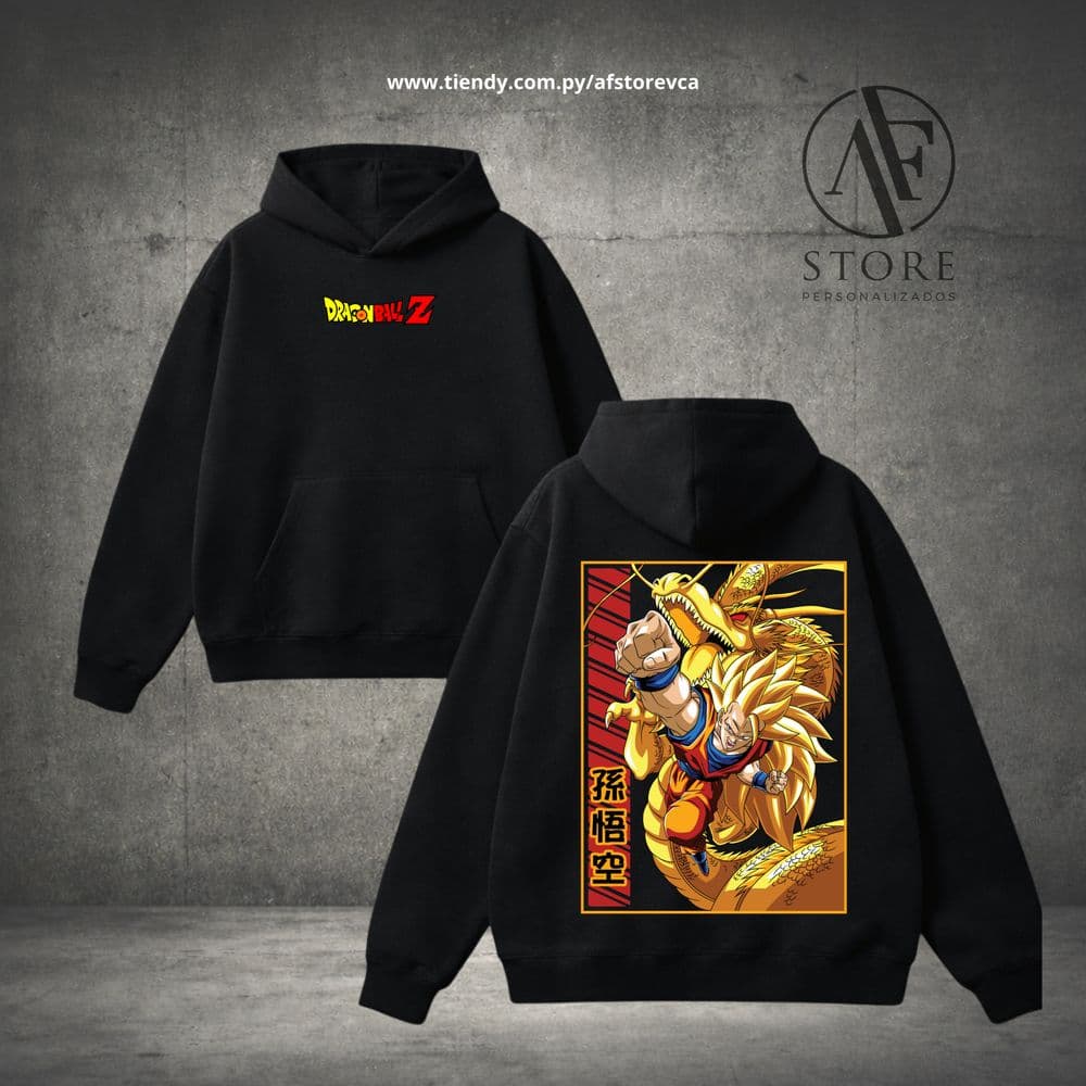 HOODIES AF DRAGON BALL-GOKU FACE 3 (SAIYAN EDITION)