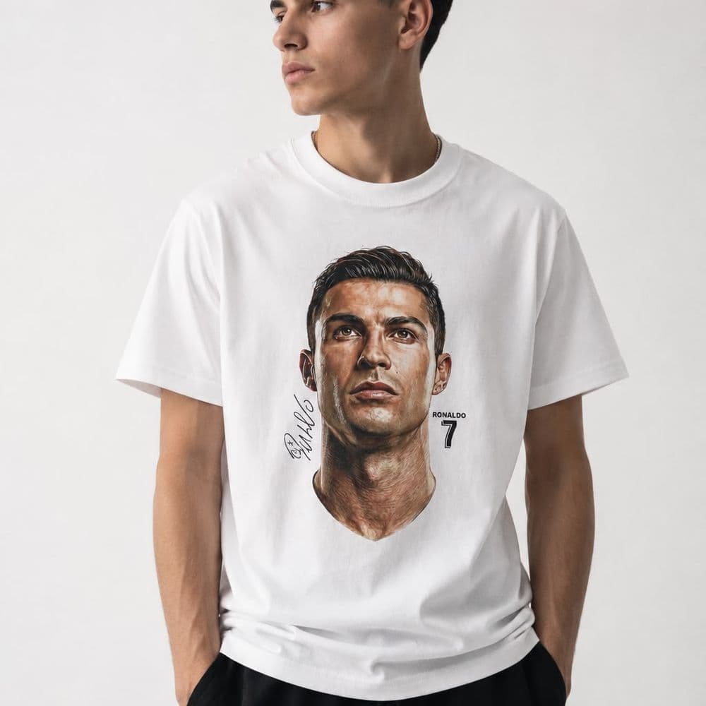 REMERA CRISTIANO RONALDO RETRATO MOD 2