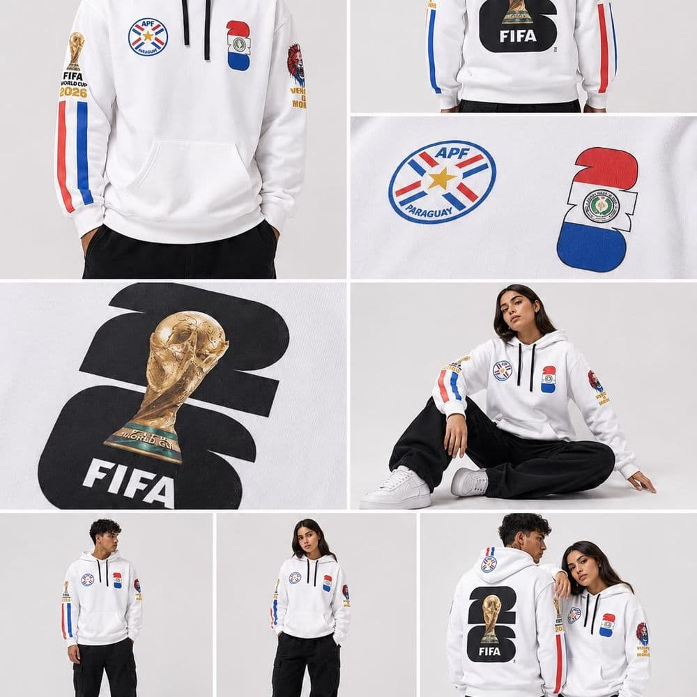 HOODIE PARAGUAY MUNDIAL FIFA 2026