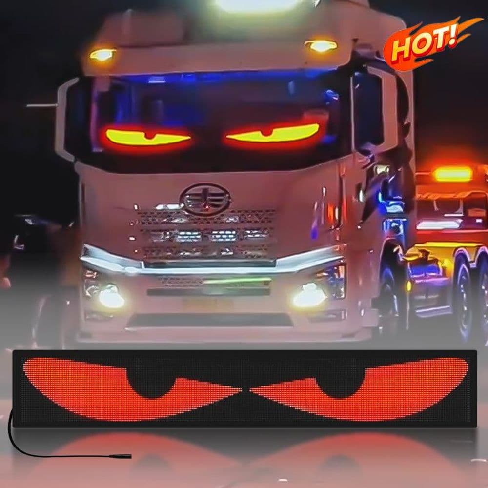 Pantalla Led Flexible Ojos De Diablo 17x7 CM.