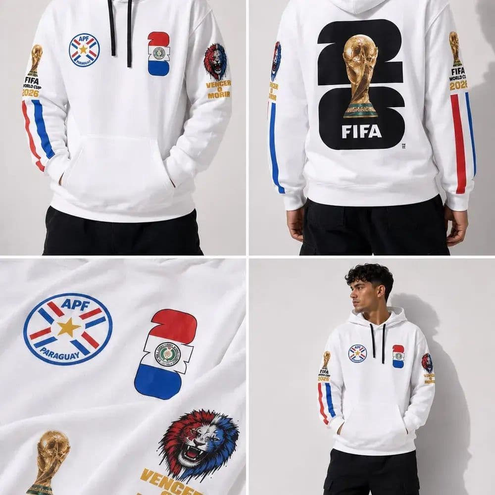 HOODIE PARAGUAY MUNDIAL FIFA 2026