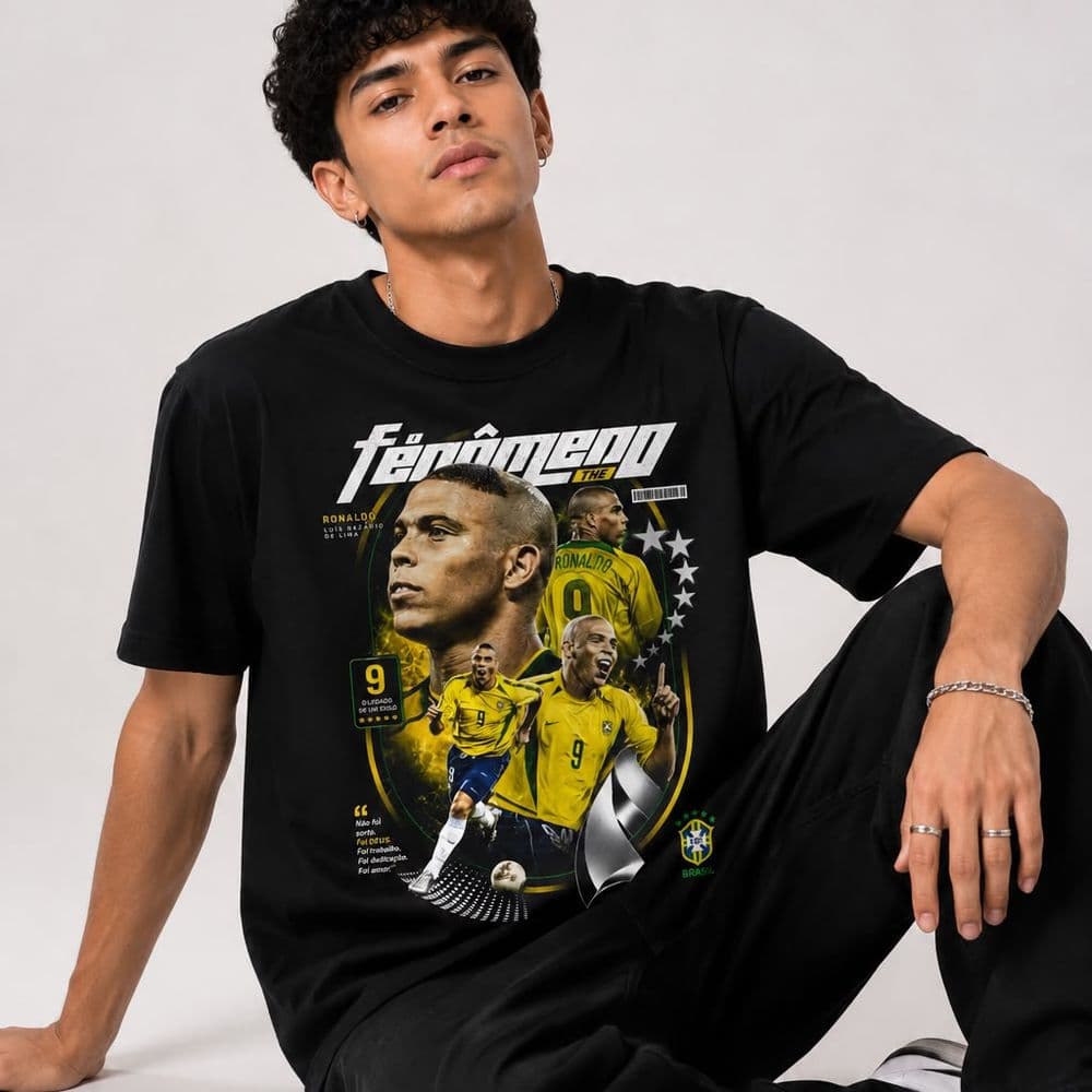 REMERA RONALDO FENOMENO BRASIL