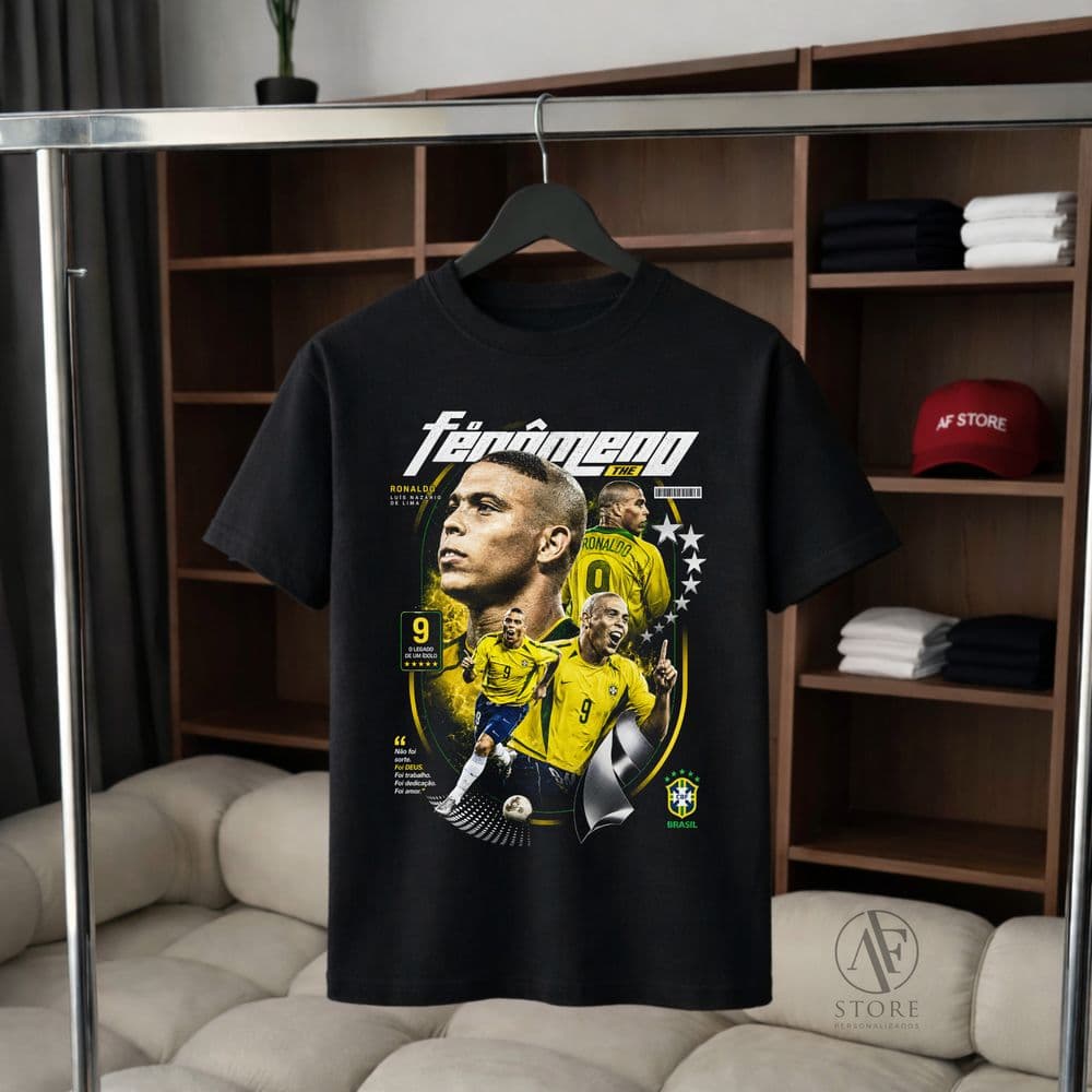 REMERA RONALDO FENOMENO BRASIL