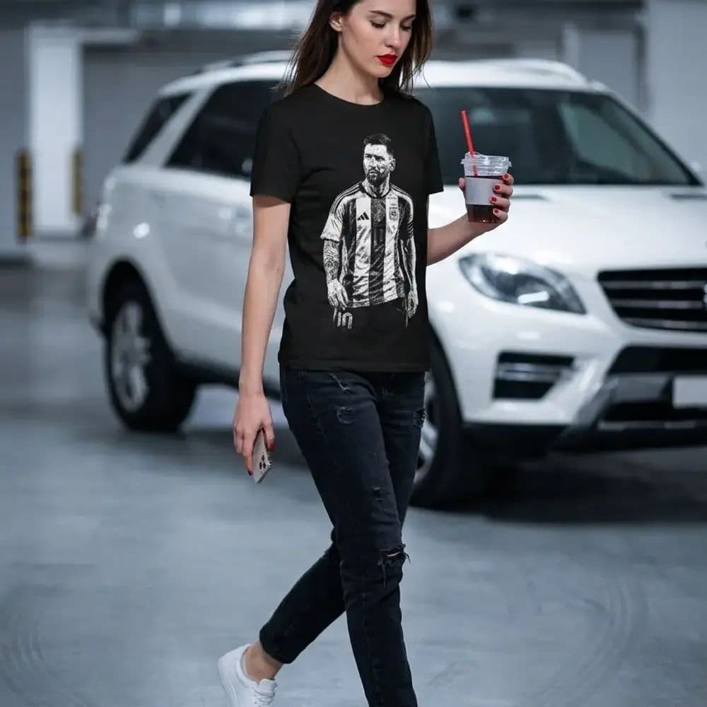 REMERA LIONEL MESSI ABICELESTE MINIMAL