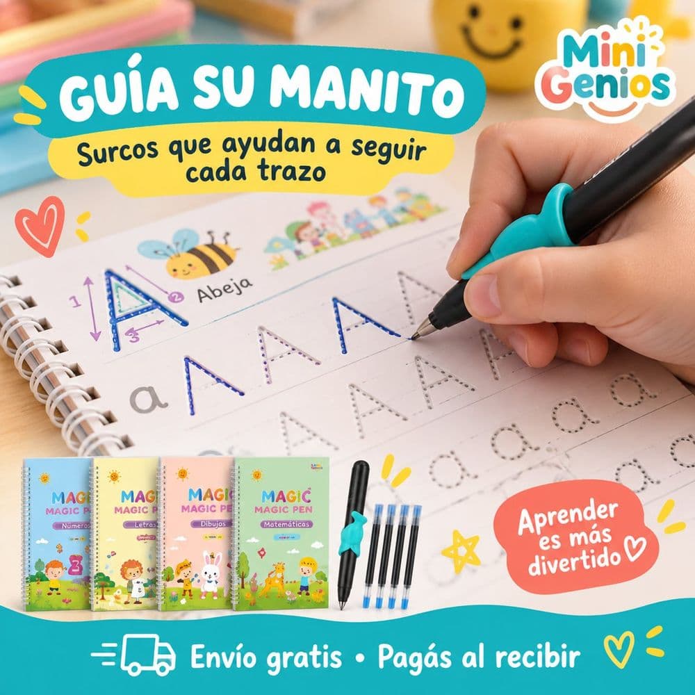 Magic Pen libros de caligrafía reutilizables