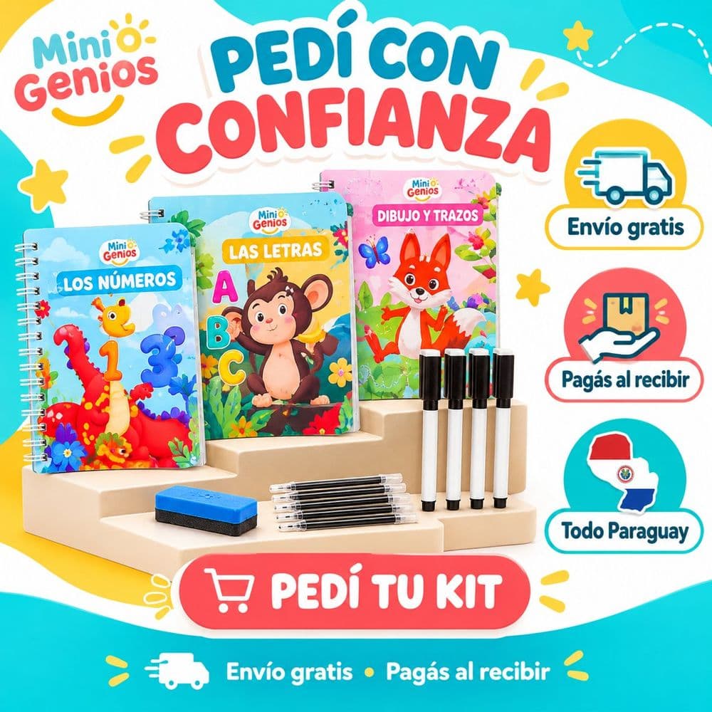Cuaderno reutilizable de caligrafía y números