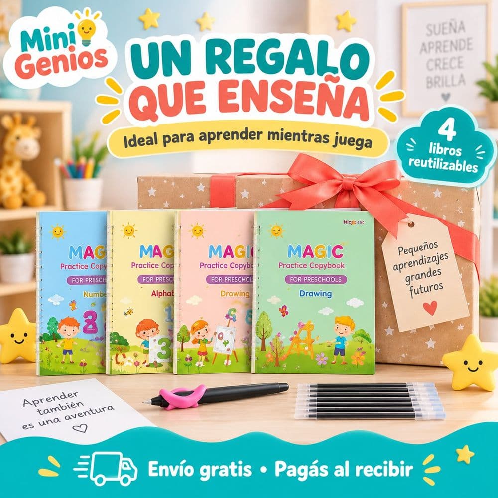 Magic Pen libros de caligrafía reutilizables