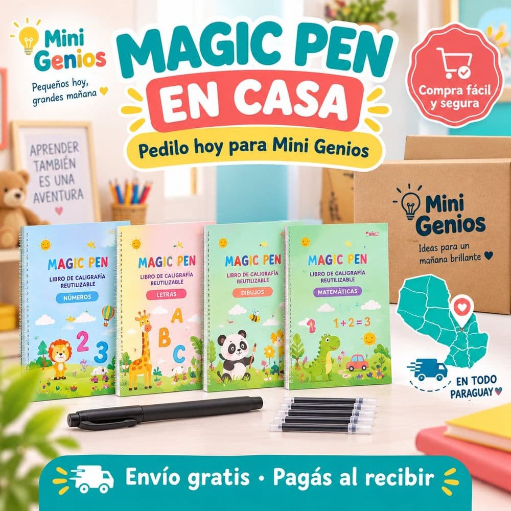 Magic Pen libros de caligrafía reutilizables
