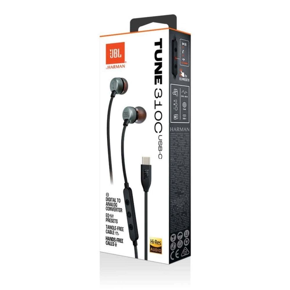 AURICULAR JBL TUNE 310C CON CABLE USB-C - NEGRO