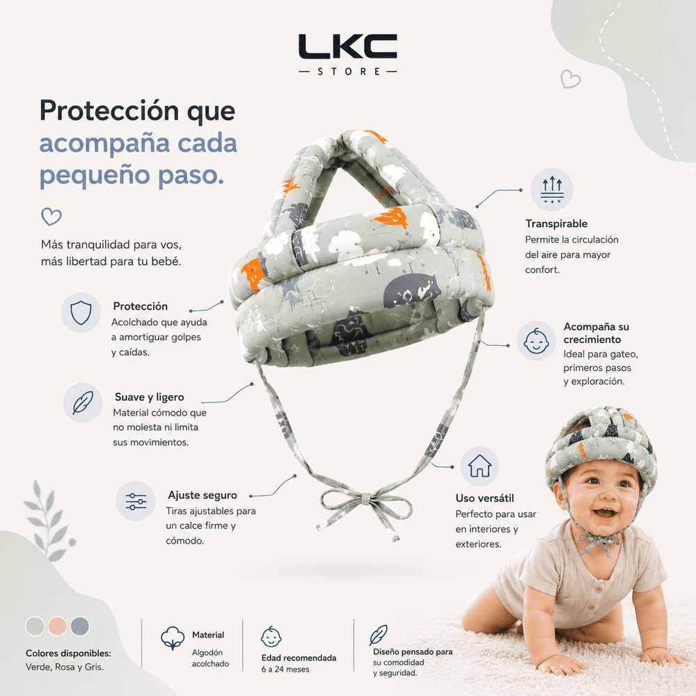 Protector de cabeza para bebes