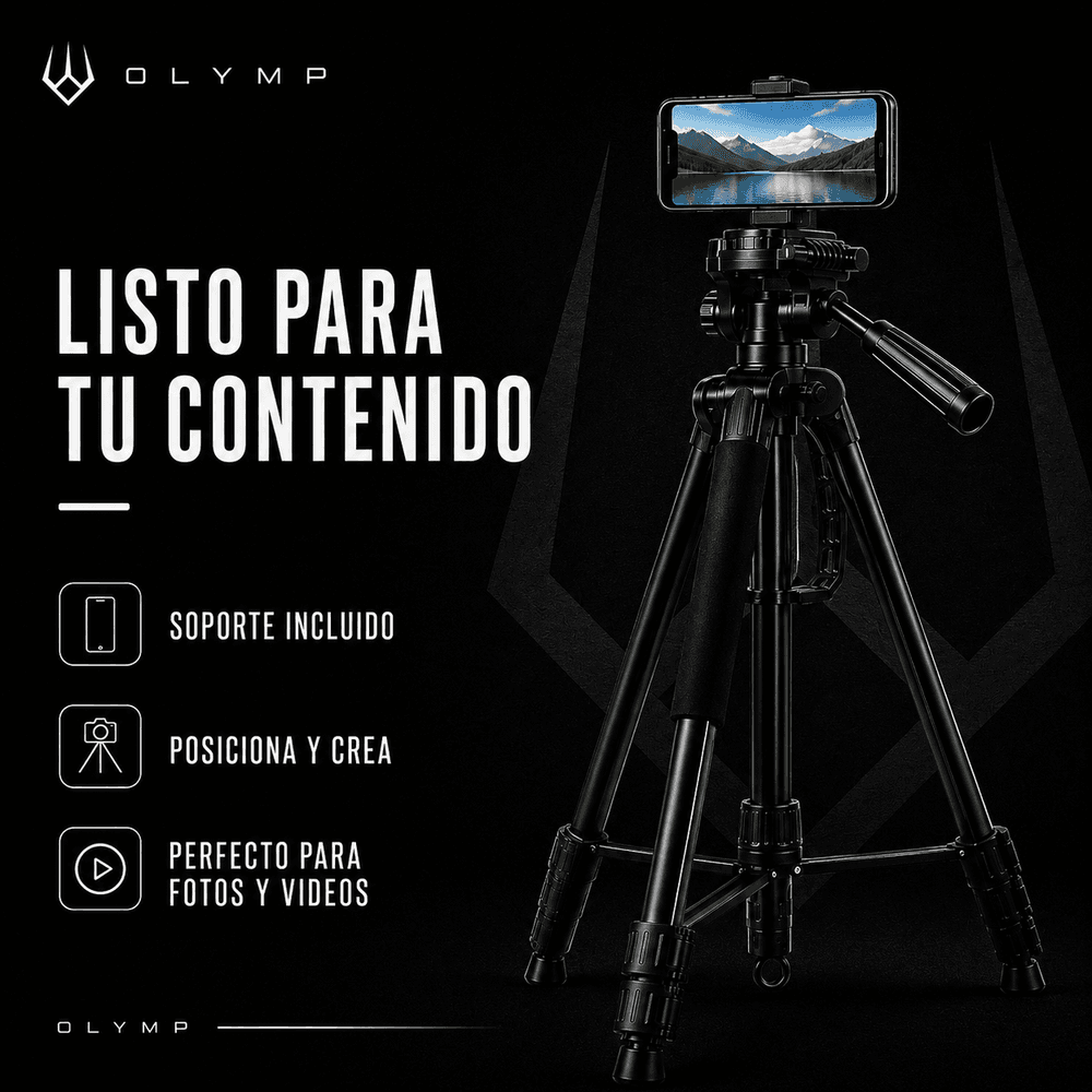 Trípode para cámara y celular