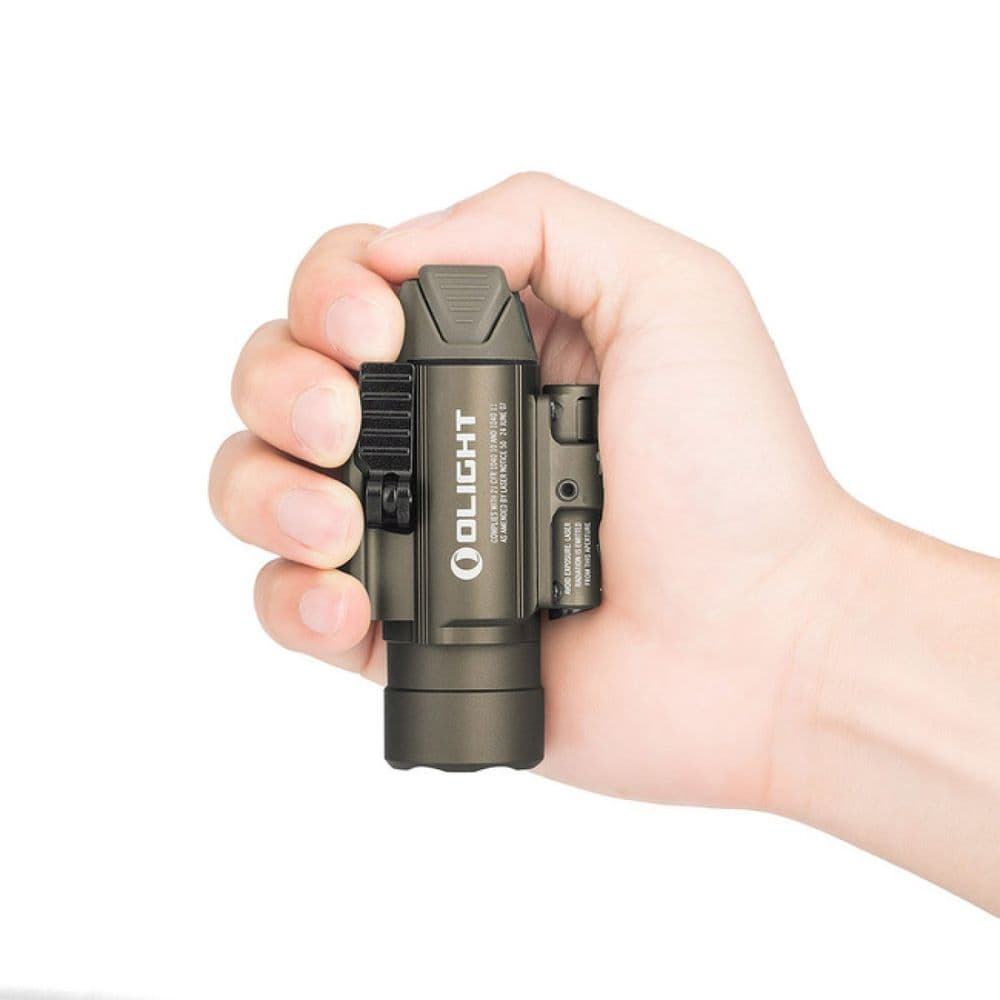 OLIGHT PISTOL LIGHT BALDR PRO 1350 LUMENS AND GREEN LASER COLOR TAN