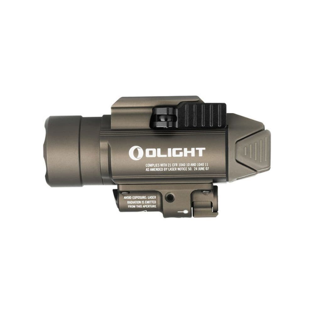OLIGHT PISTOL LIGHT BALDR PRO 1350 LUMENS AND GREEN LASER COLOR TAN