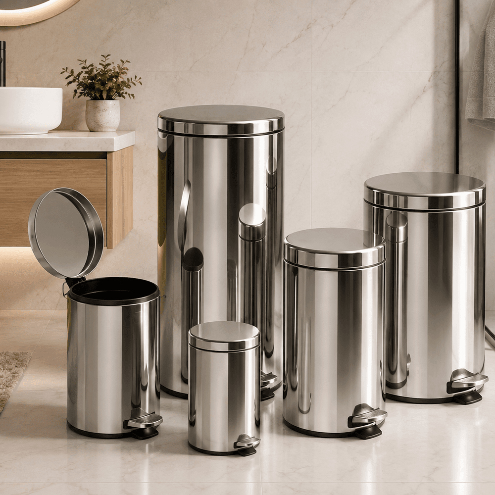 Basureros Brinox Decorline en Acero Inox.