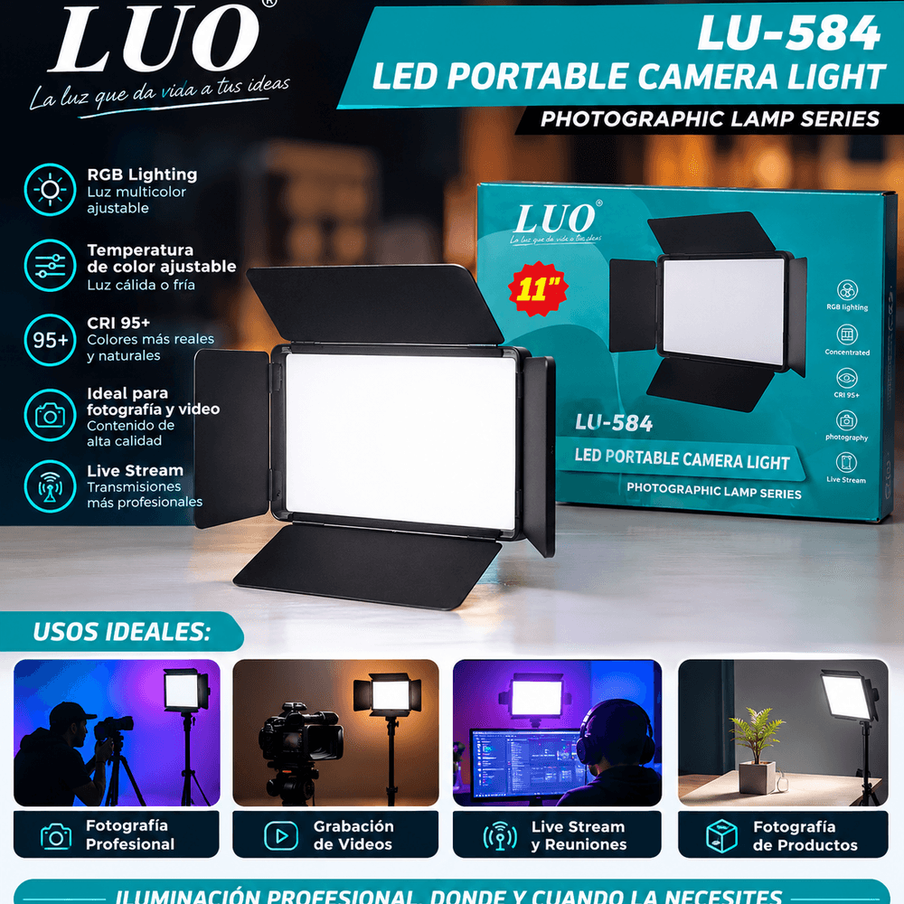 💡 Luz LED Portátil LUO