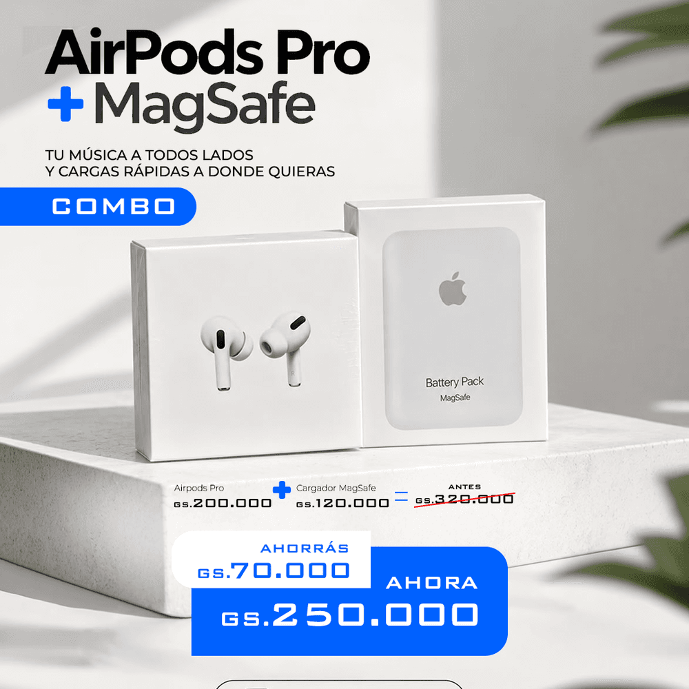 Combo AirPods Pro + Batería inalámbrica MagSafe