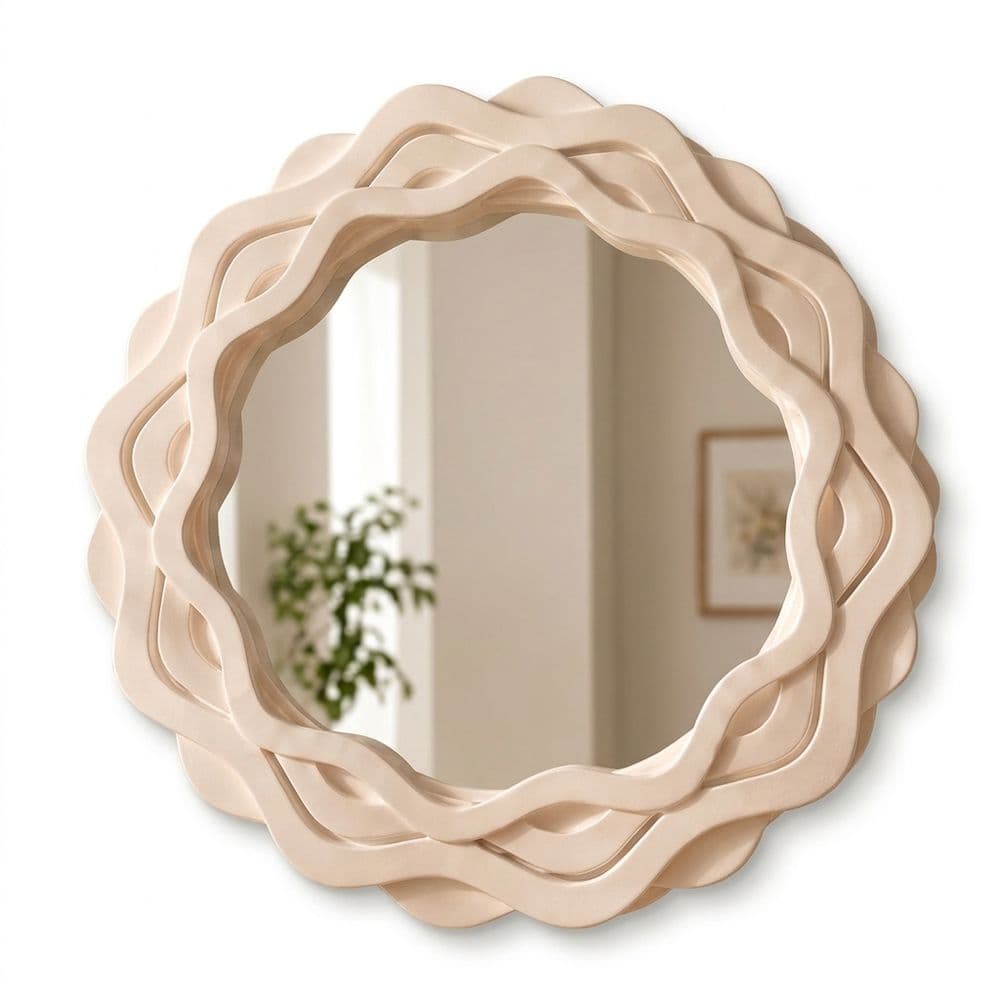 Espejo Decorativo Ondulado