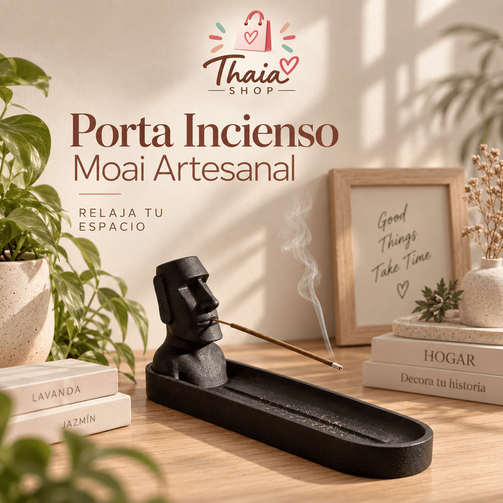 Porta Incienso Moai 🗿✨
