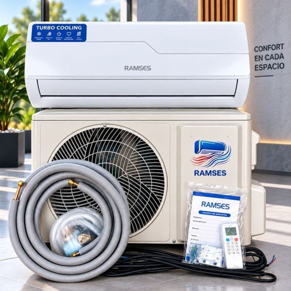 AIRE ACONDICIONADO SPLIT RAMSES 12.000BTU - R410 -FC ON-OFF