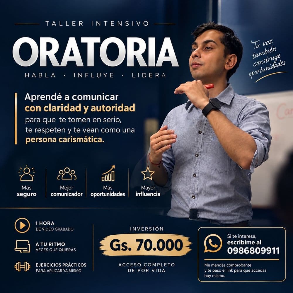 Taller Virtual de Oratoria Profesional