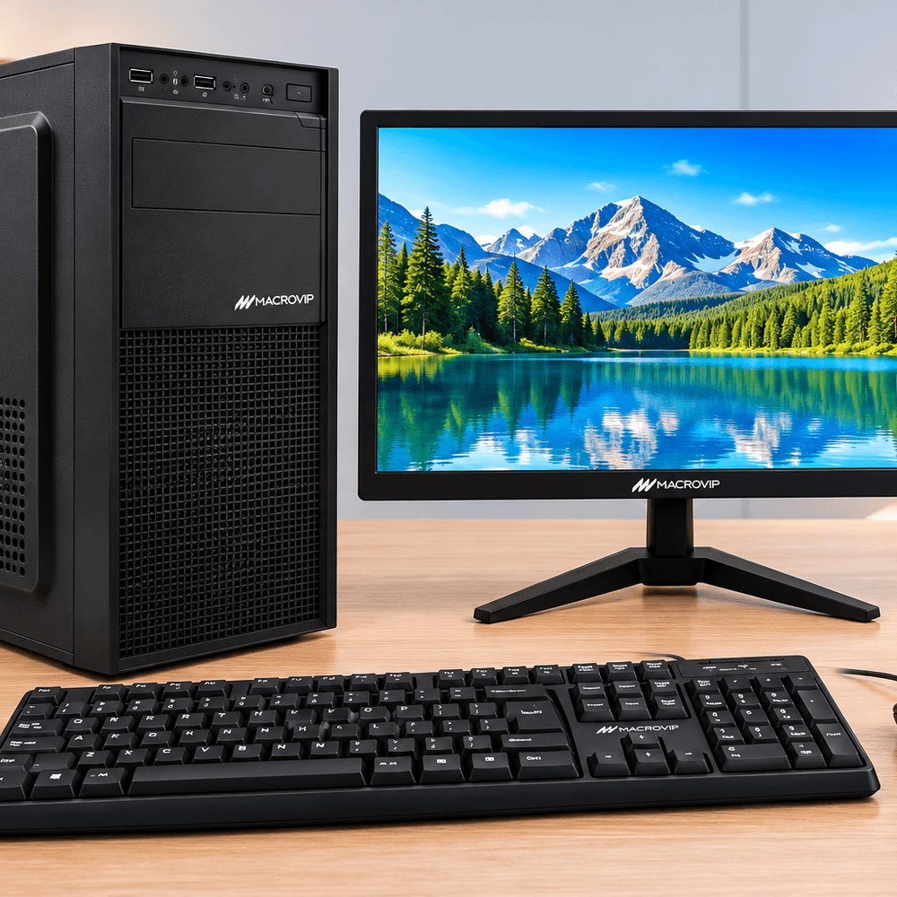 Computadora de Escritorio Completa – PC + Monitor + Teclado y Mouse
